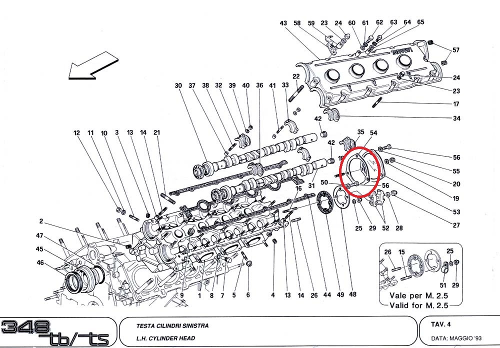 フェラーリ348ヘッドOH用ガスケット1台分 未開封品_画像7