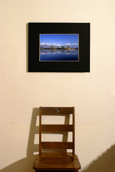 ne pearl pewa tar lake pokala scenery photograph frame attaching A3 size *.... work Nepal-001-3A