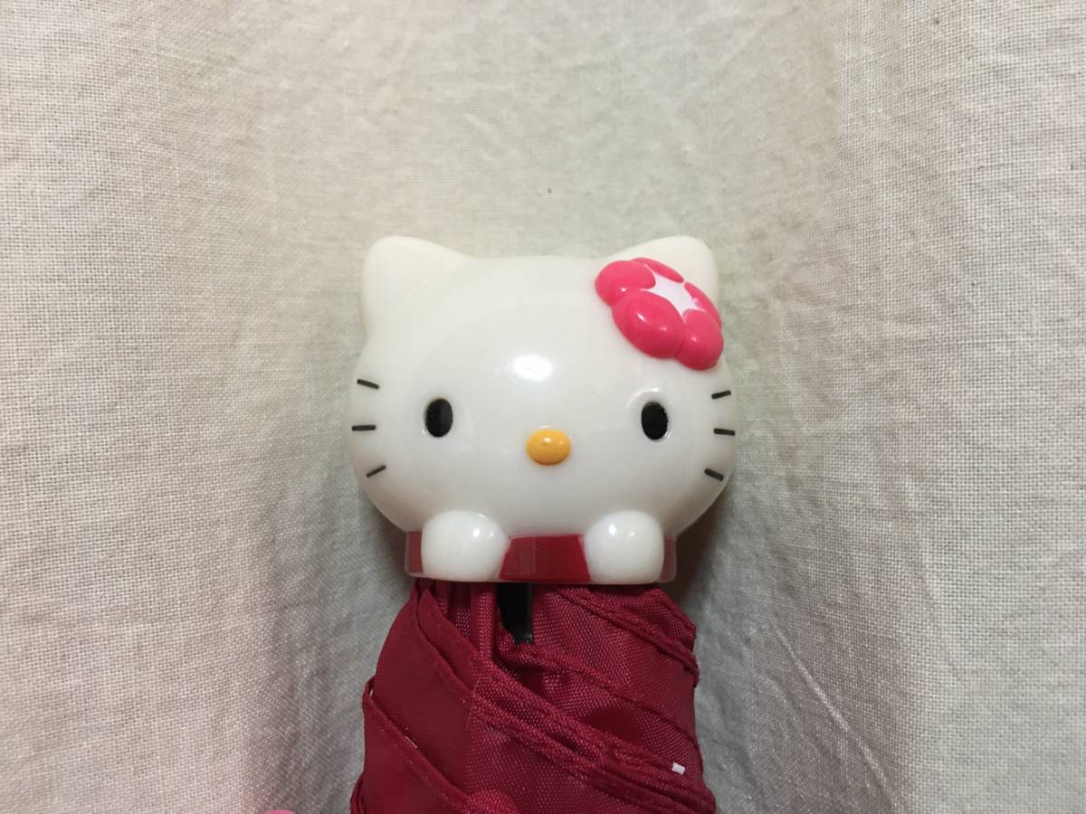 HELLO KITTY ハローキティ はろう きてい 折り畳み傘 中古 雨傘