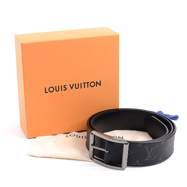 ルイヴィトン Louis Vuitton モノグラムエクリプス サンチュールリヴェルソ ベルト 95サイズ ブラック メンズ M9044【】 