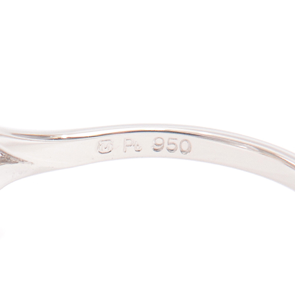  Mikimoto кольцо женский PT950 1P жемчуг кольцо с бриллиантом 9 номер жемчуг :8.6mm платина MIKIMOTO б/у 