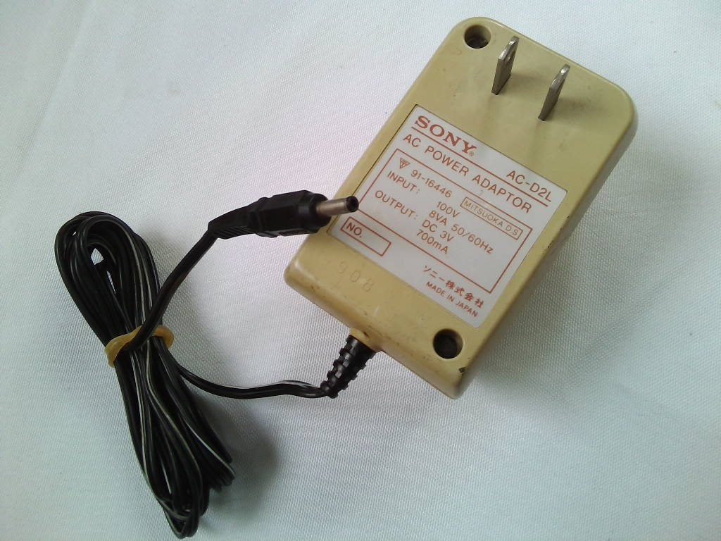 SONY ACアダプタ AC-D2L(DC3V 700mA)★動作品_画像2