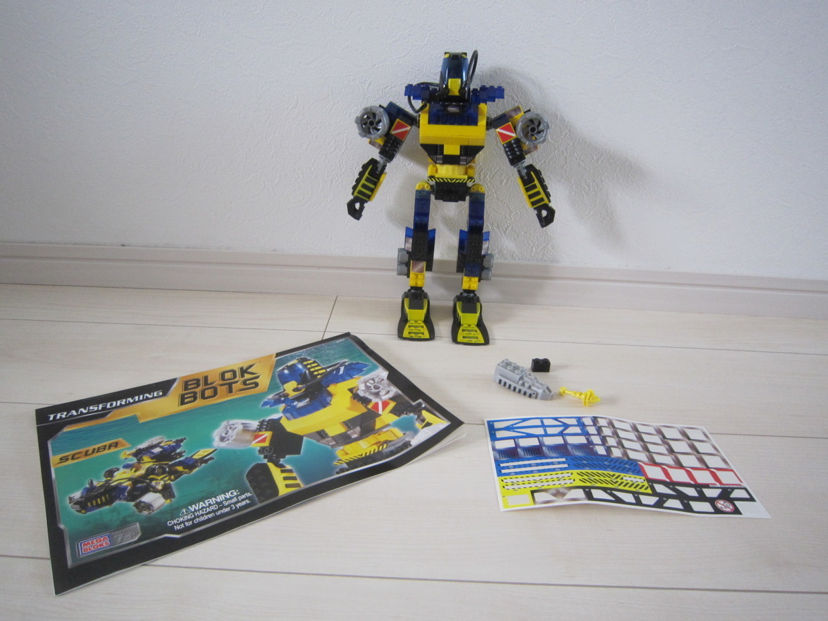 希少！MEGA BLOKS メガブロック TRANSFORMING BLOK BOTS SCUBA トランスフォーミング 93412 ritvik_画像1