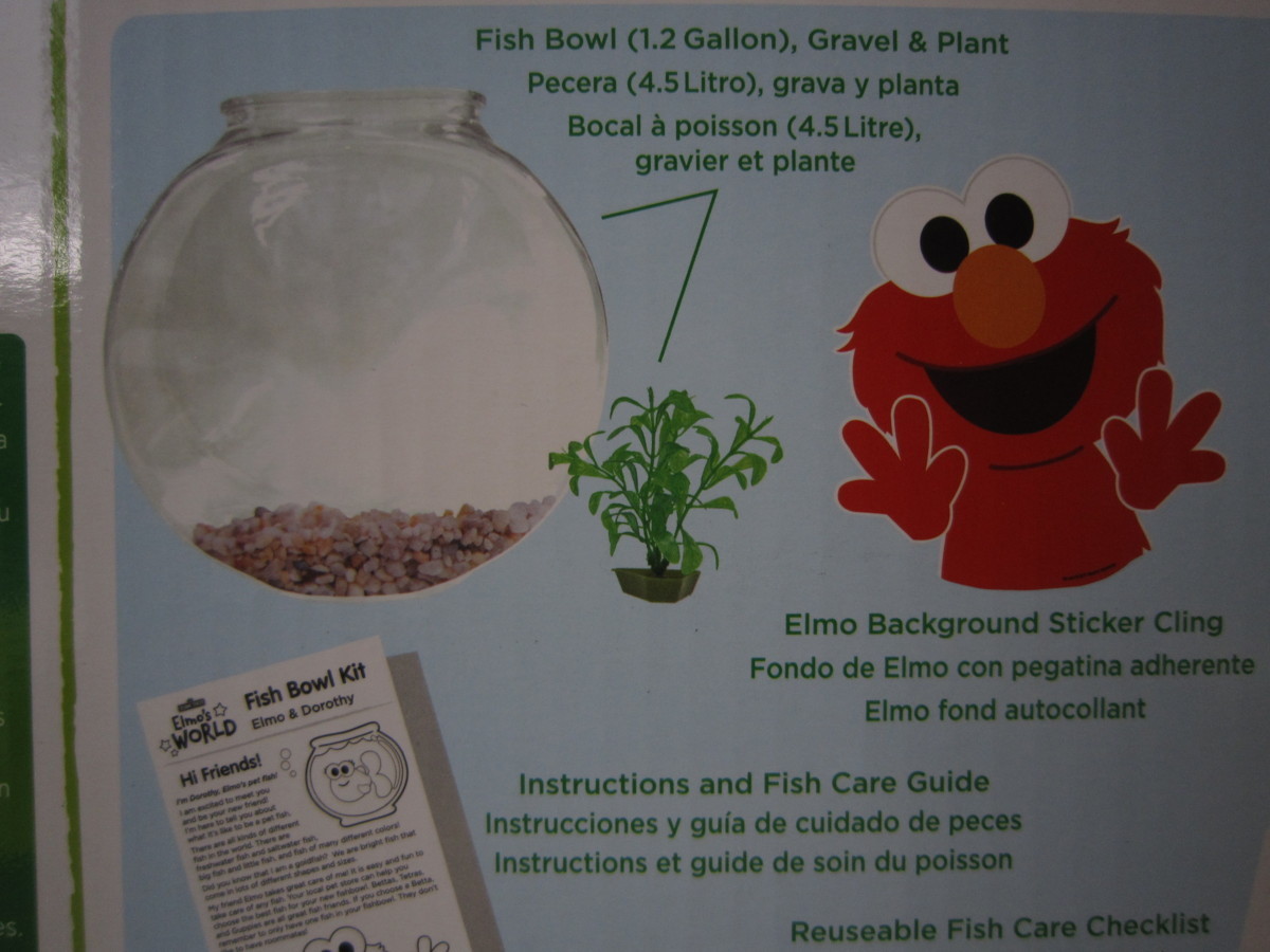  новый товар не использовался Улица Сезам Elmo z world аквариум комплект 4.5L|1.5 галлон SESAMI STREET Aquarium Kit затраты ko