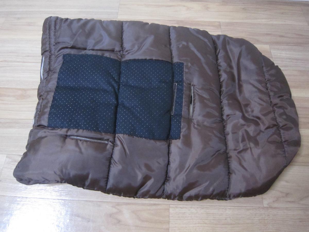  beautiful goods! Japan childcare warm footmuff fleece Brown mostly. stroller . buggy . installation possibility!
