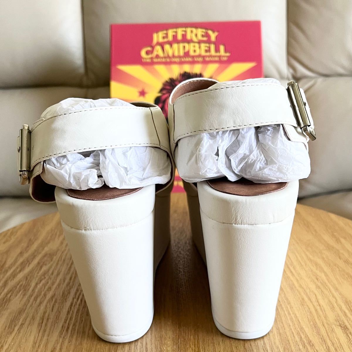 ジェフリーキャンベル Jeffrey Campbell 厚底サンダル ホワイト