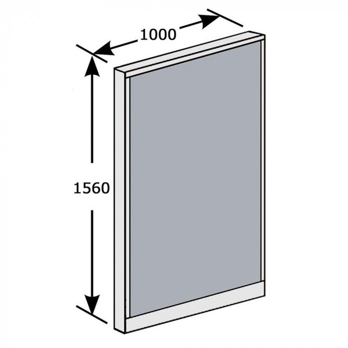 SEIKO FAMILY( raw .) Belfix(LPE) series low partition height 1560mm width 1000mm(1 sheets ) LPE-1510 ash (AH) 77657