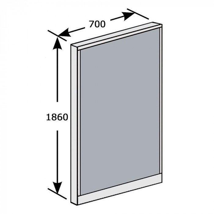 SEIKO FAMILY( сырой .) Belfix(LPE) серии low перегородка высота 1860mm ширина 700mm(1 листов ) LPE-1807 пепел (AH) 77659