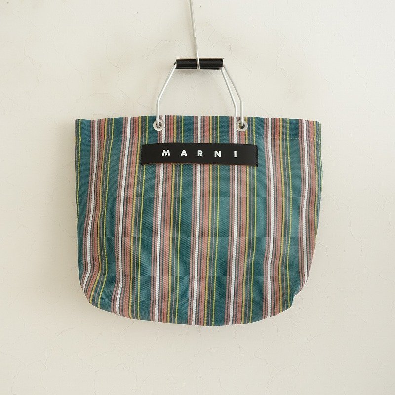 □マルニフラワーカフェ MARNI FLOWER CAFE *MARKET STRIIPE BAG