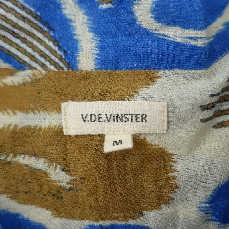 □ヴィド ヴァンスター V.DE.VINSTER *コットンギャザーワンピース*M綿