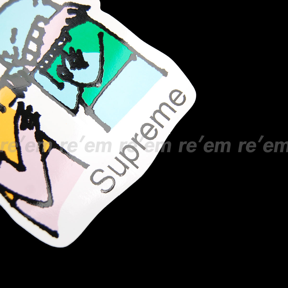 国内正規品新品未使用★Supreme 2019 19 FW 希少 非売品 Bite Sticker バイト ステッカー シール Box Logo ボックス ロゴ イラスト 送料込_画像3