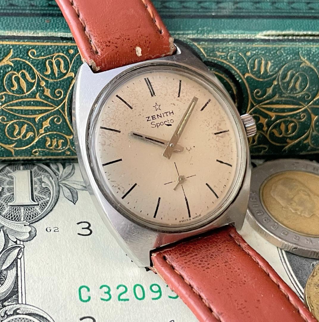 【超貴重】ゼニス/ZENITH/スポルト/SPORTO/手巻き/32mm/メンズ腕時計/スター/1950年代/アンティーク/ヴィンテージ/送料無料 2