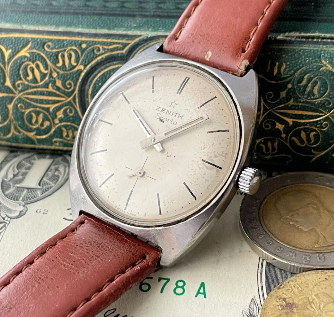 【超貴重】ゼニス/ZENITH/スポルト/SPORTO/手巻き/32mm/メンズ腕時計/スター/1950年代/アンティーク/ヴィンテージ/送料無料 4