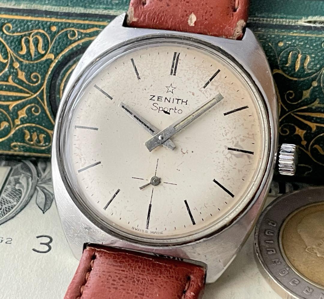 【超貴重】ゼニス/ZENITH/スポルト/SPORTO/手巻き/32mm/メンズ腕時計/スター/1950年代/アンティーク/ヴィンテージ/送料無料 1