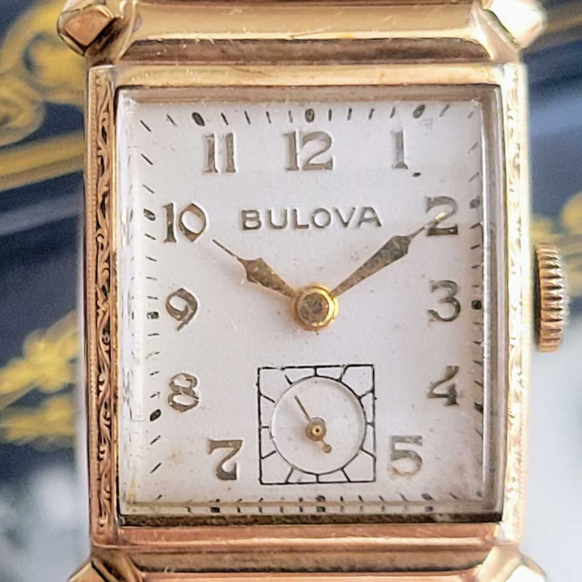 名品】ブローバ/Bulova/ゴールド/1950年代/アンティーク/21mm