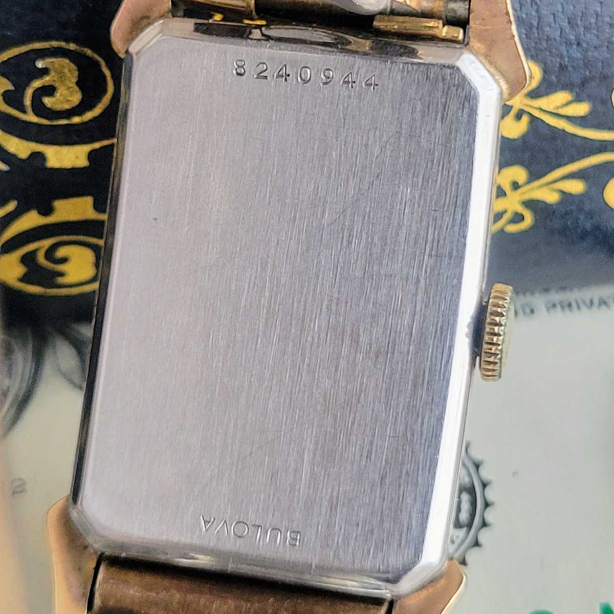 名品】ブローバ/Bulova/ゴールド/1950年代/アンティーク/21mm