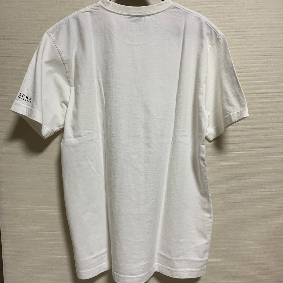 ALPHA INDUSTRIES (アルファ・インダストリーズ) PEANUTS スヌーピー MEN 半袖 Tシャツ ポケット 白色 XLサイズ コラボ (タグ付き未着用品)の画像5