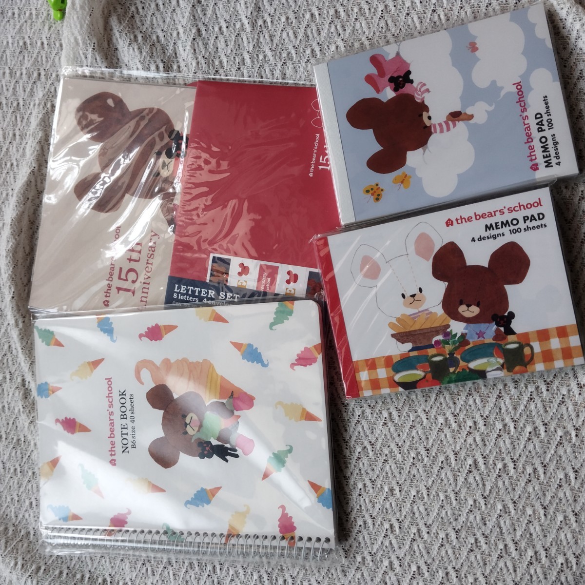 くまのがっこう メモ帳 レターセット|PayPayフリマ