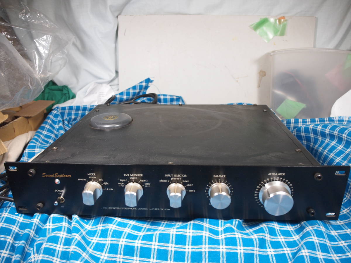  Sound Explorer　プリアンプ　SC-1000　　完動品　220622【3ヶ月保証 】