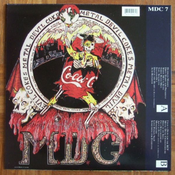 MDC - METAL DEVIL COKES - LP（US：BONER）1989年 ★★ M.D.C. / ハードコア / HARDCORE PUNK / オリジナル盤_画像2