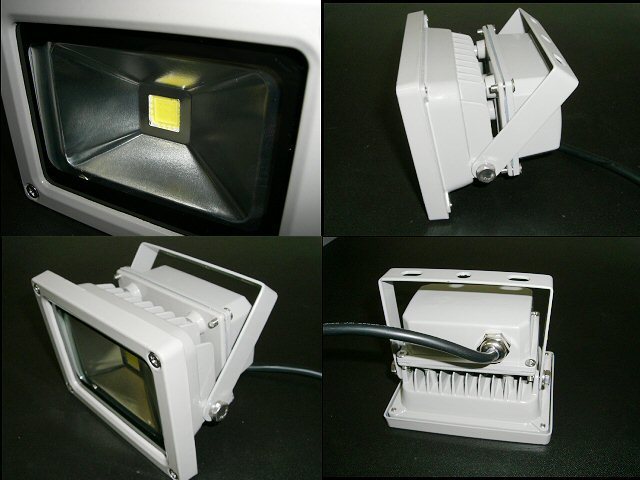 直流 DC12V/24V 10W SMD LED 投光器 電球色/ウォームホワイト/防水 照明 ライト 荷台 作業灯 軽トラック G_画像3