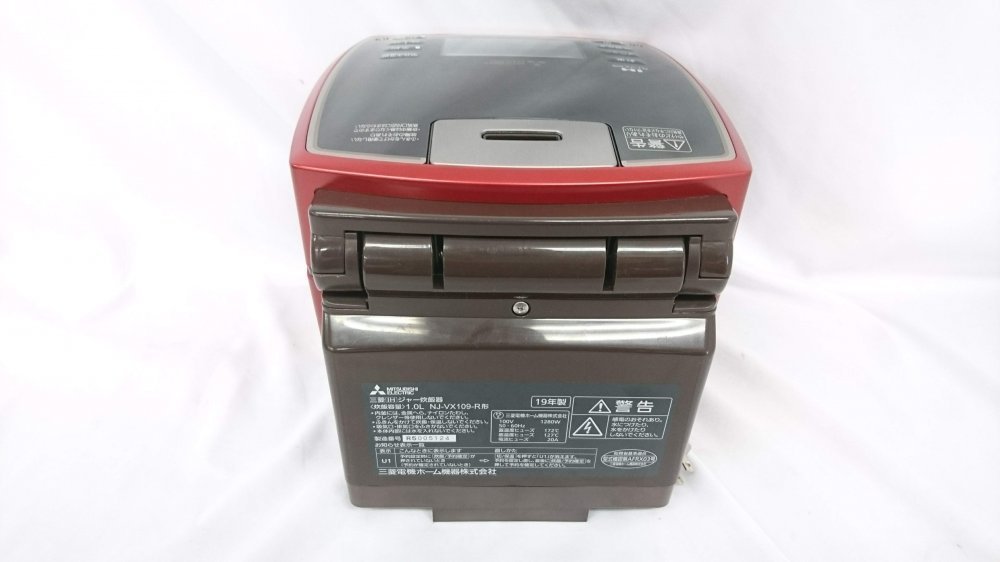 三菱電機 5.5合 IH炊飯電子ジャー備長炭 炭炊釜(シャインレッド) NJ