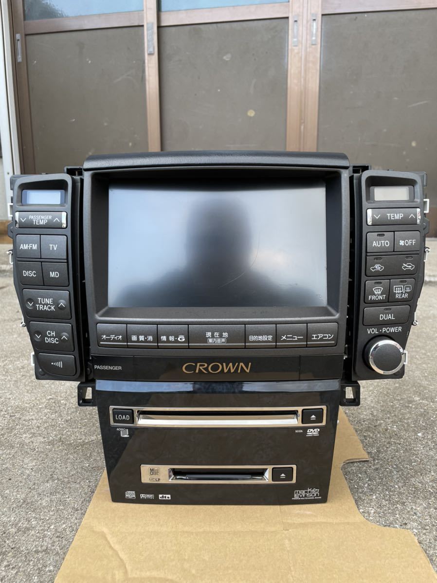 トヨタ 18クラウン アスリート マルチモニター マークレビンソンDVD MD
