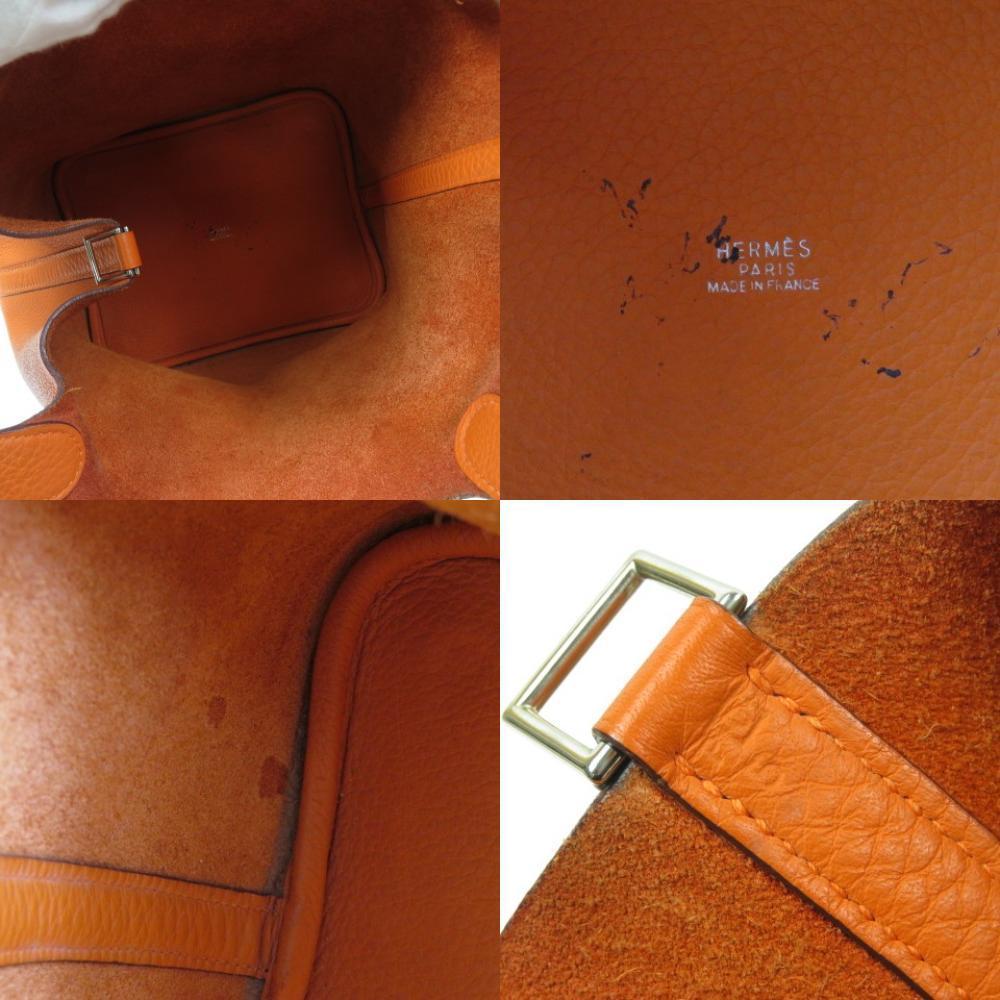 56622★1円スタート★HERMES エルメス ピコタンPM　ヴィンテージ ハンドバッグ トリヨンクレマンス □C刻印 レディース_画像9