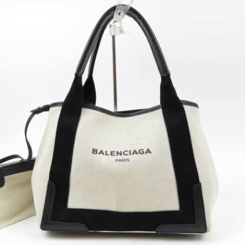 56554☆1円スタート☆BALENCIAGA バレンシアガ 中綺麗 ネイビーカバMM