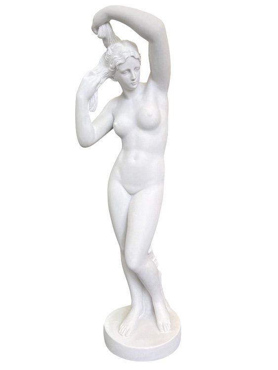 イタリア製 裸婦（ローザ） 女性像 高さ80cm 石像 彫刻 置物 オブジェ mod908 made in itary コスモラックス_画像1