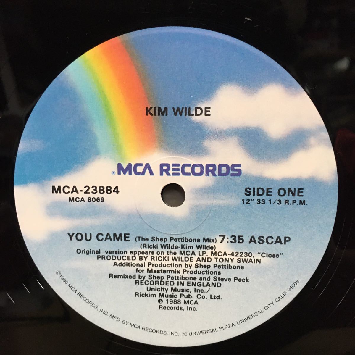 12' US盤　KIM WILDE / YOU CAME_画像2