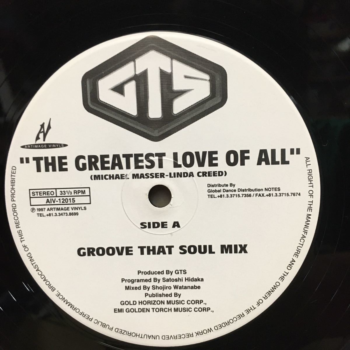 12'　GTS / THE GREATEST LOVE OF ALL_画像1