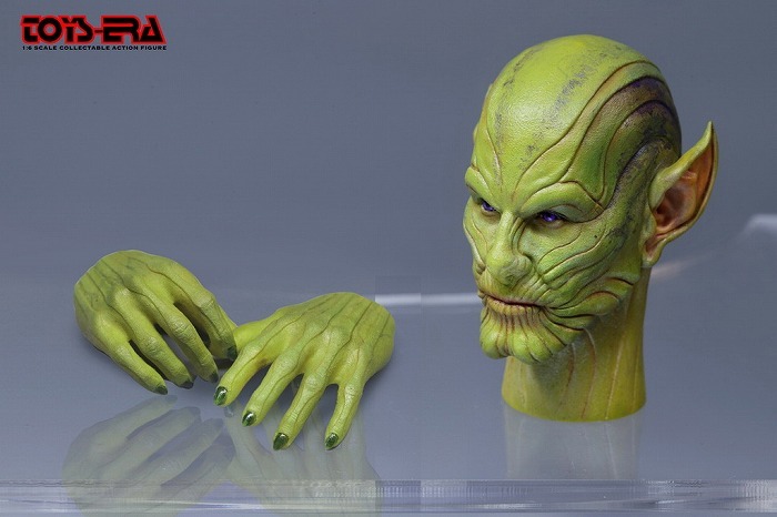 タロス ヘッド セット アクションフィギュア用 1/6 TE026 ハンドパーツ付き Toys Era 1/6 Skrull Talos アベンジャーズ_画像1