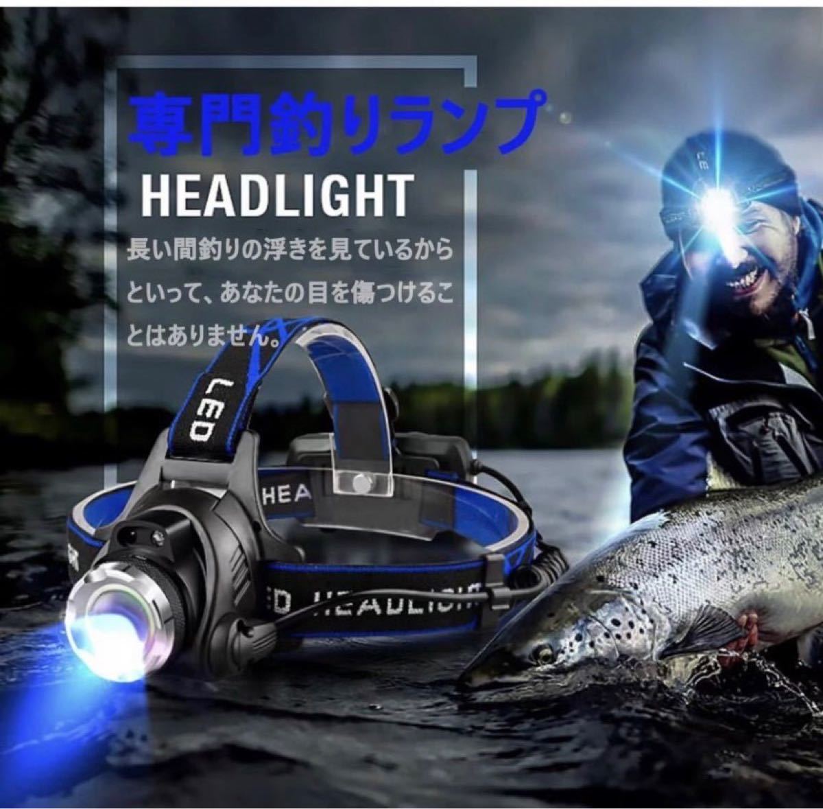 ヘッドライト LED ヘッドランプ 高輝度CREE T6 人感センサー 角度調節