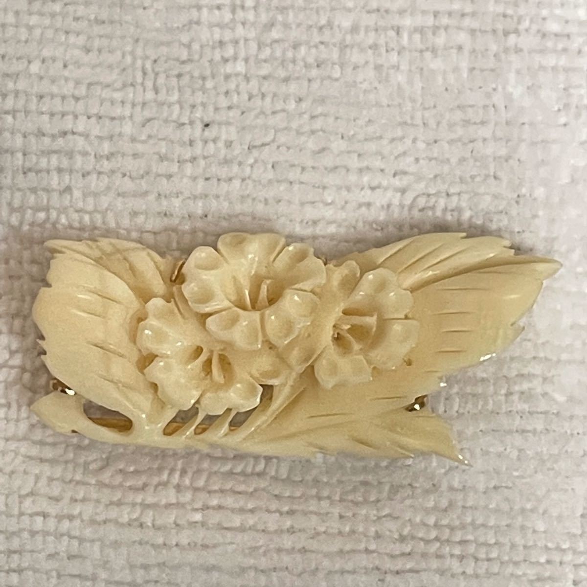 象牙風 帯留め 金具 ヴィンテージ 着物 帯 K18 18金 和装小物 | www