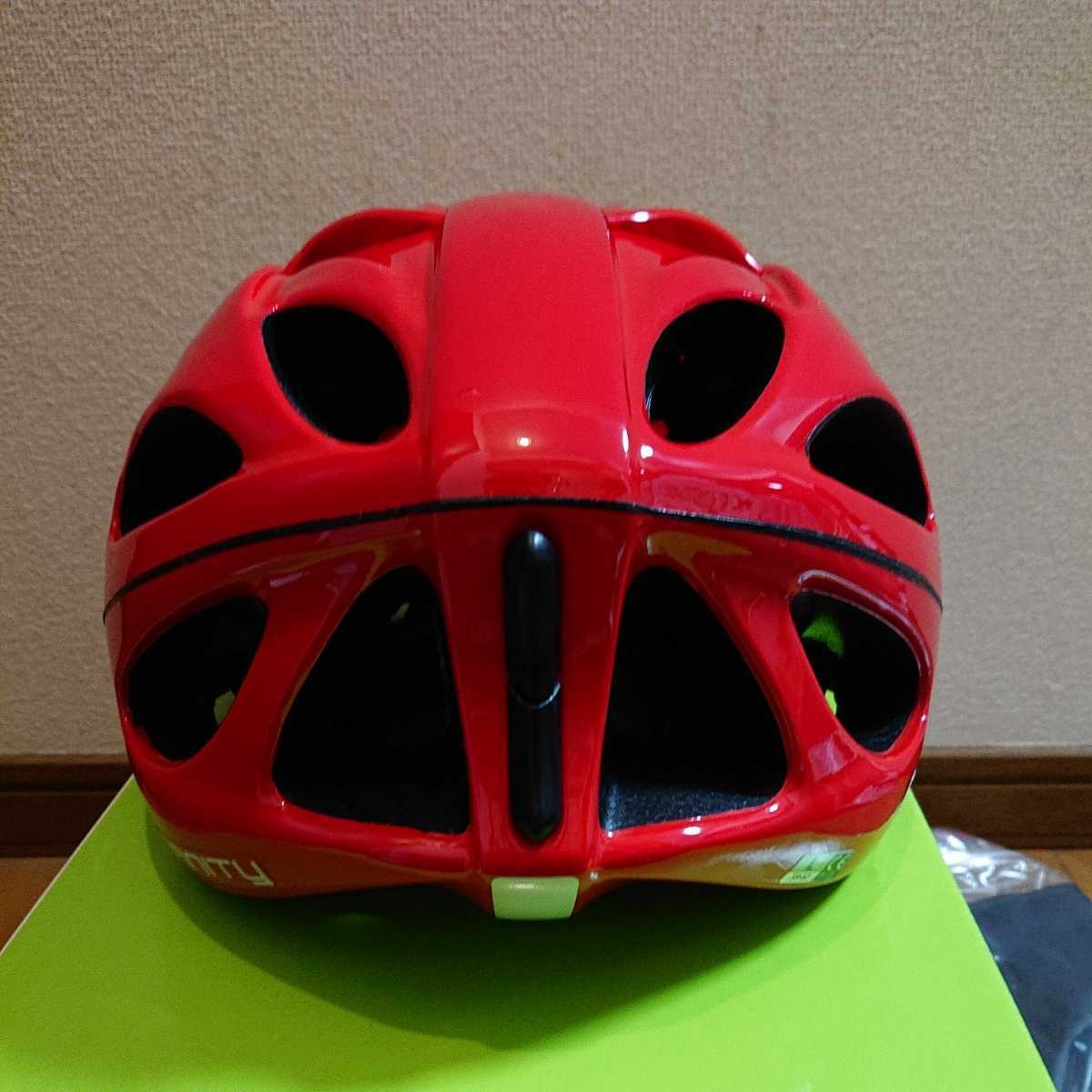 新品未使用☆KASK インフィニティ INFINITY Lサイズ59-62cm カスク 赤 レッド 自転車 ヘルメット ロードバイク エアロ JCF公認シール付き_画像6