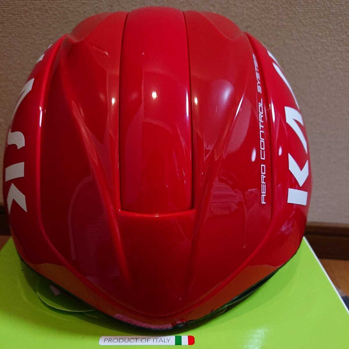新品未使用☆KASK インフィニティ INFINITY Lサイズ59-62cm カスク 赤 レッド 自転車 ヘルメット ロードバイク エアロ JCF公認シール付き_画像2