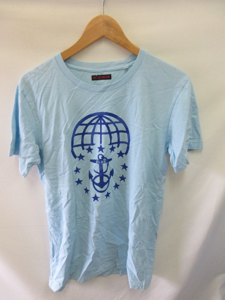 ハリウッド ランチ マーケット HOLLYWOOD RANCH MARKET BLUE/BLUE Tシャツ　サイズ2_画像1