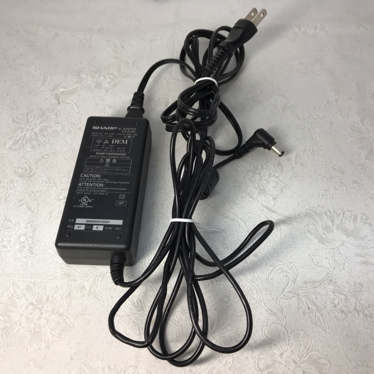 !!SHARP| sharp Note PC for AC adaptor EA-RJ2V secondhand goods }!