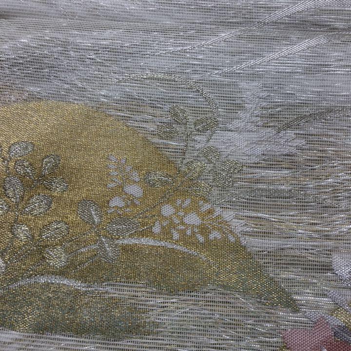 1759 夏 袋帯 桔梗 菊 すすき 萩 金糸 豪華 フォーマル | www