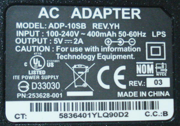 　ADP-10SB　5V2A　■nw401-05_画像2