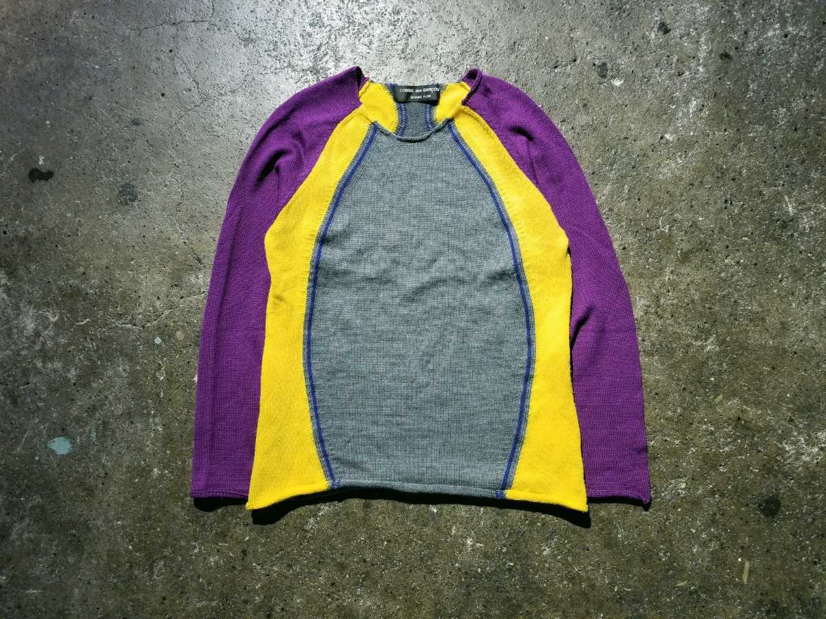 COMME des GARCONS HOMME PLUS 03AW カーブデザインニット 2003AW