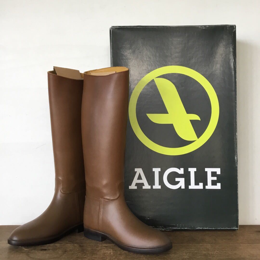 PayPayフリマ|エーグル【新品】36(23cm)M フランス製/デッドストック ロングブーツレインブーツ AIGLE ブラウン 茶 PayPayフリマ|エーグル【新品】36(23cm)M フランス製/デッドストック ロングブーツレインブーツ AIGLE ブラウン 茶