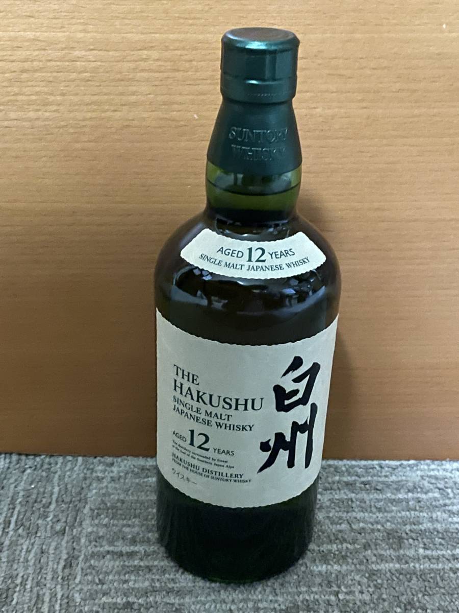 未開栓 サントリー 白州 12年 シングルモルト ウイスキー 700ml 箱なし
