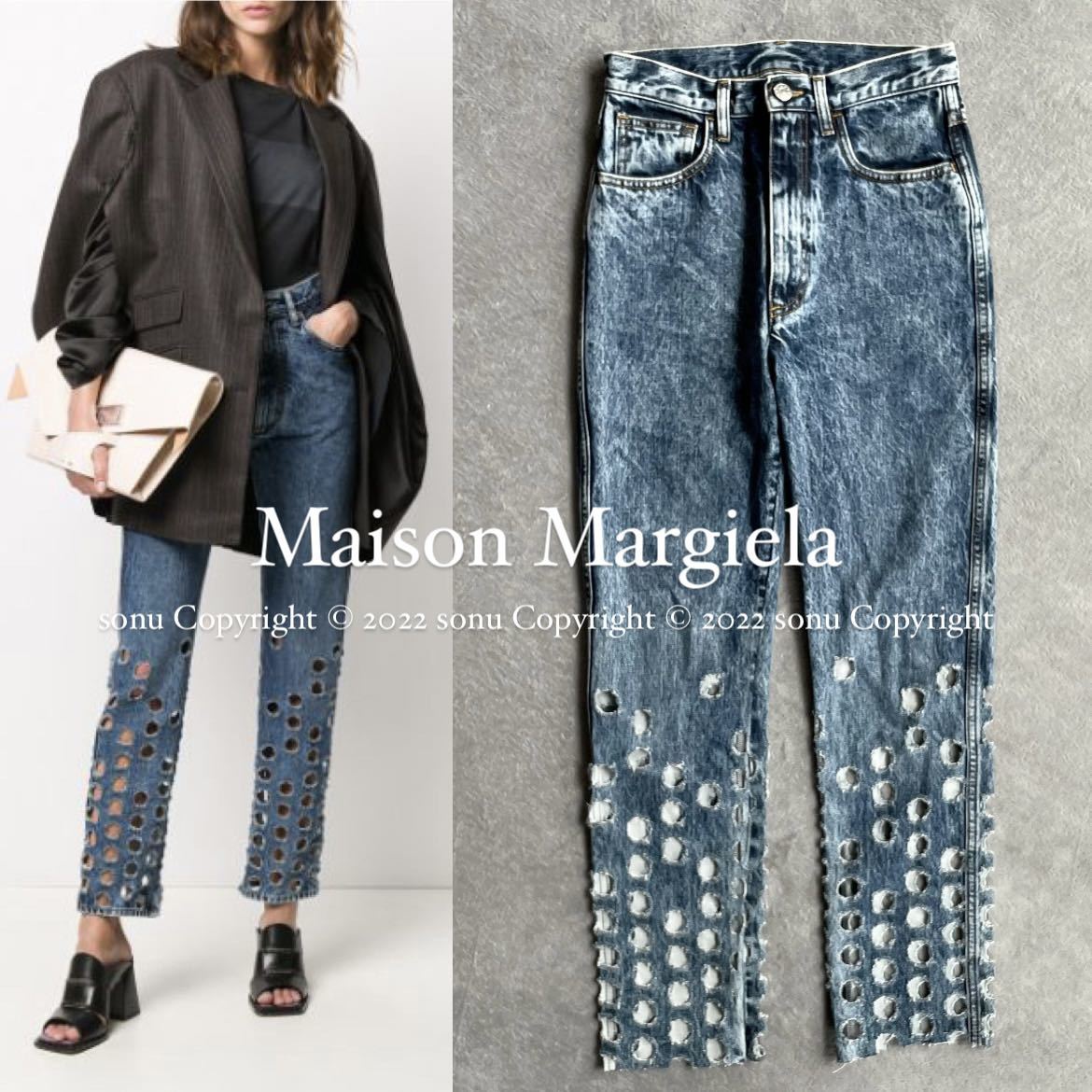 2020SS【Maison Margiela メゾン マルジェラ】Perforated Denim Pants