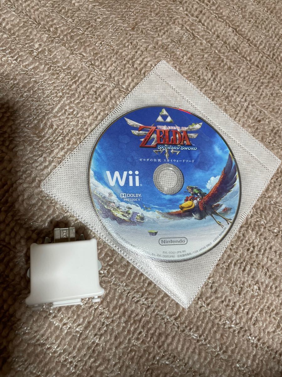 【Wii】ゼルダの伝説スカイウォードソード ケース無し Nintendo ＋Wiiモーションプラス1個