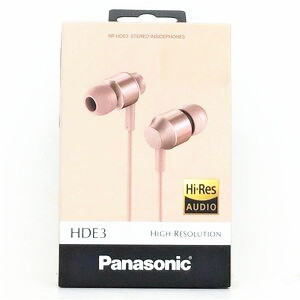 残り僅か　Panasonic ステレオインサイドホン RP-HDE3-P ピンク　未使用品_画像1
