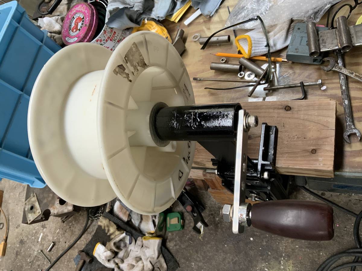 巻き上げ機 手動式 手作り ラーク使用最後の一つ