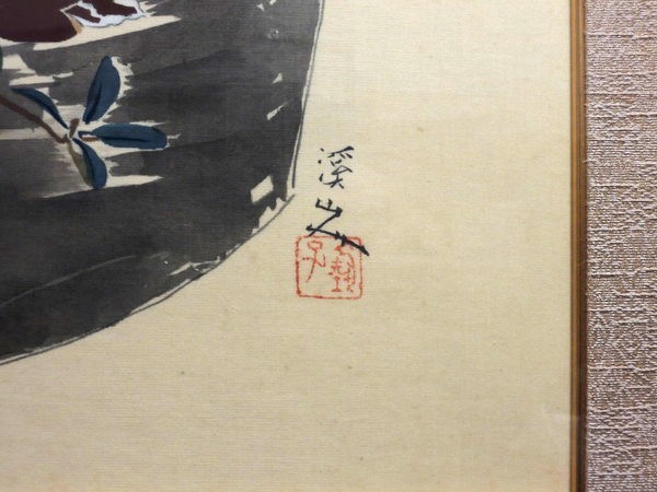 日本画 富田渓仙(渓山人)額入り 書画、骨董品、美術品 | www.pklaw.in