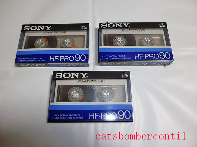 未開封 カセットテープ SONY ソニー HF-PRO 90 3本セット www